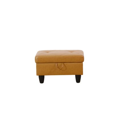 Ginger Semi PU Synthetic Leather Ottoman Living Room Sofa